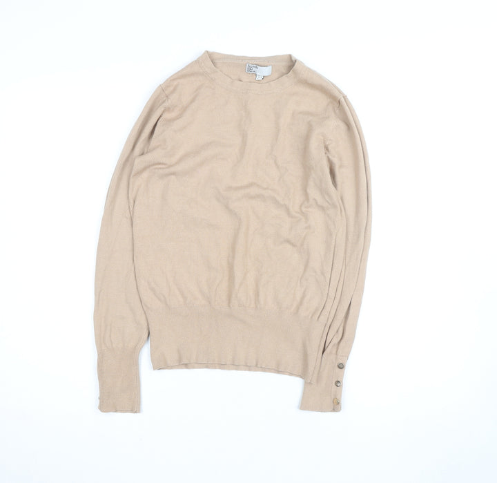 Friends Like These Women’s Beige Crew Neck Pullover Jumper Size 12