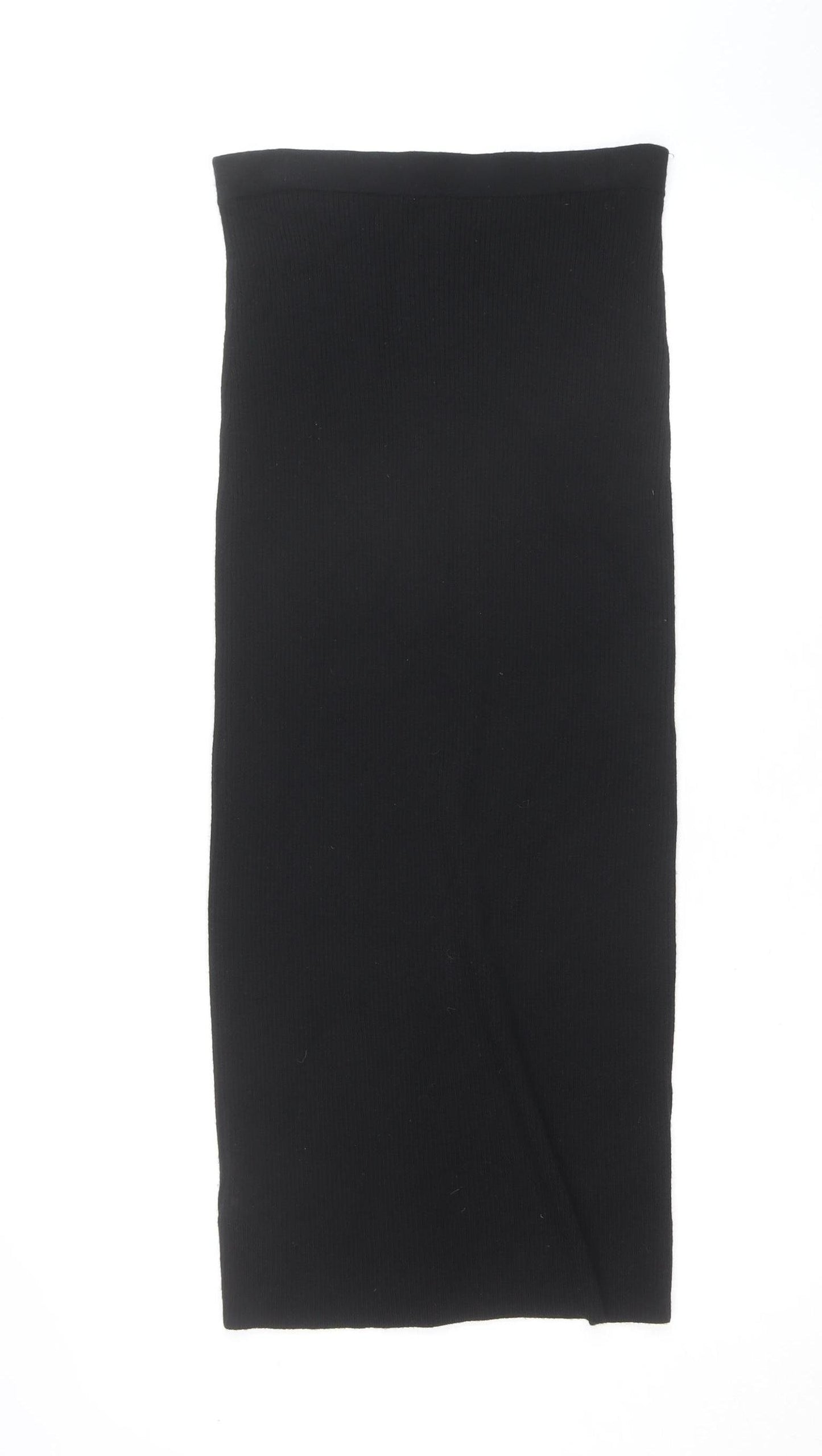 Jigsaw Women’s Black Wool Bodycon Knit Dress Size S