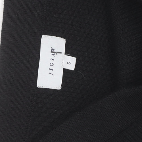 Jigsaw Women’s Black Wool Bodycon Knit Dress Size S