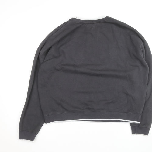 Next Women's Black Buenos Aires Sweatshirt M Cotton Blend