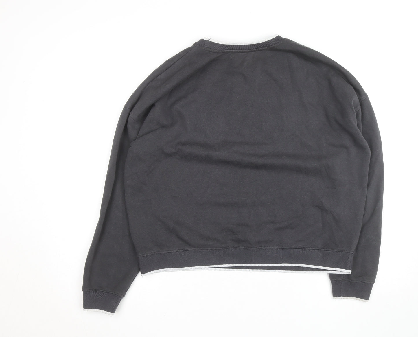Next Women's Black Buenos Aires Sweatshirt M Cotton Blend