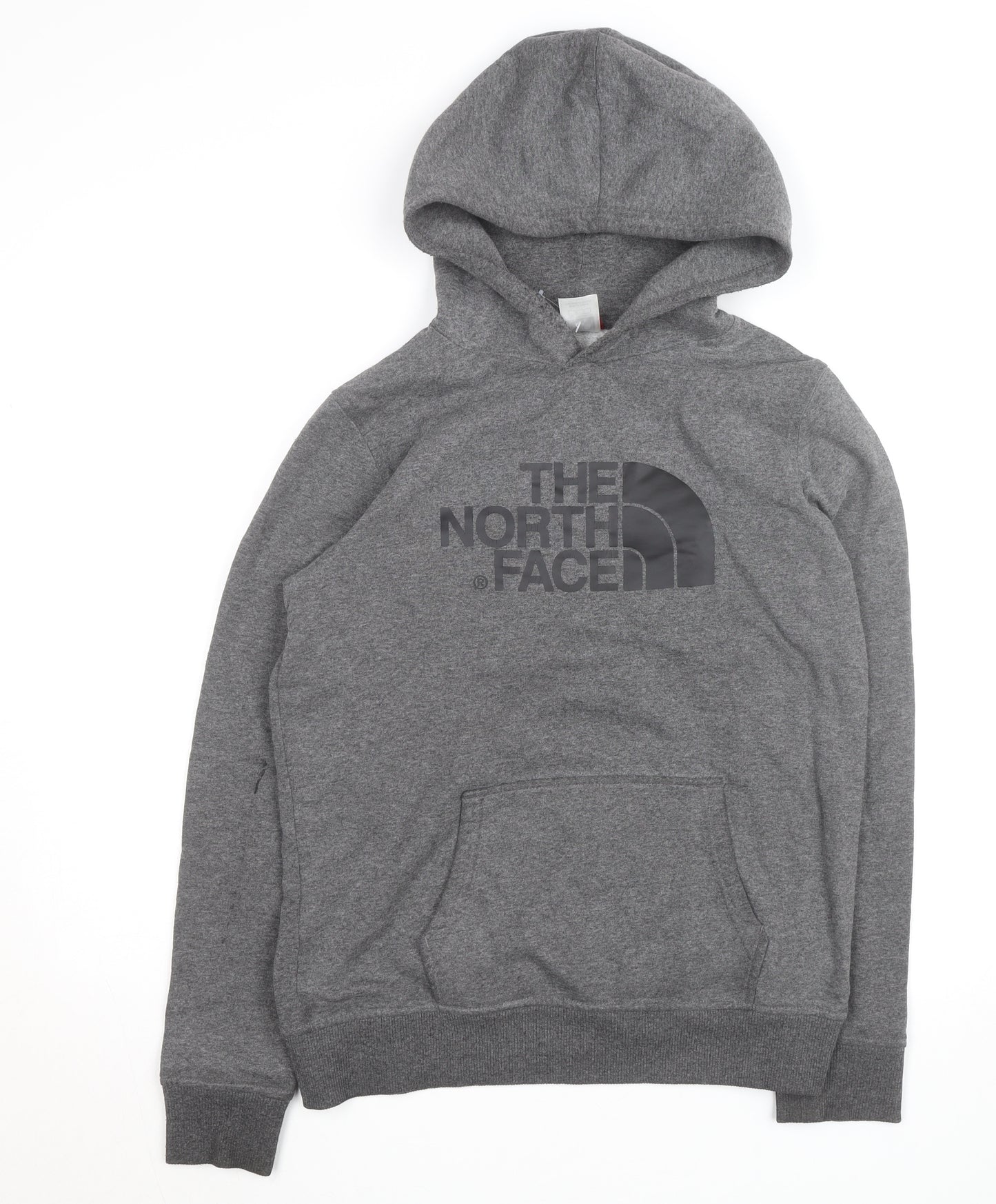 The North Face Boys Grey Pullover Hoodie XL Youth Cotton Blend