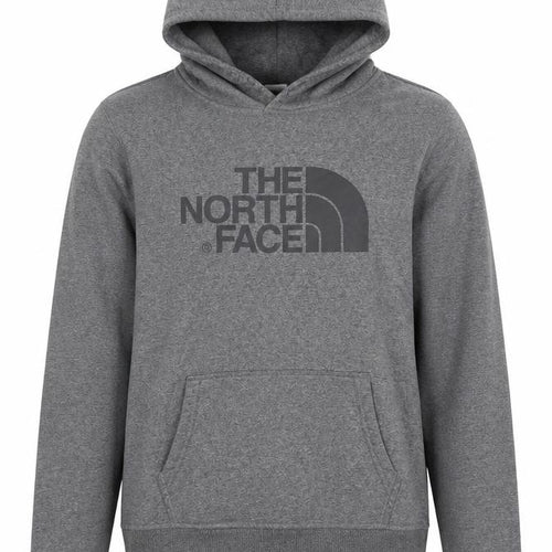 The North Face Boys Grey Pullover Hoodie XL Youth Cotton Blend