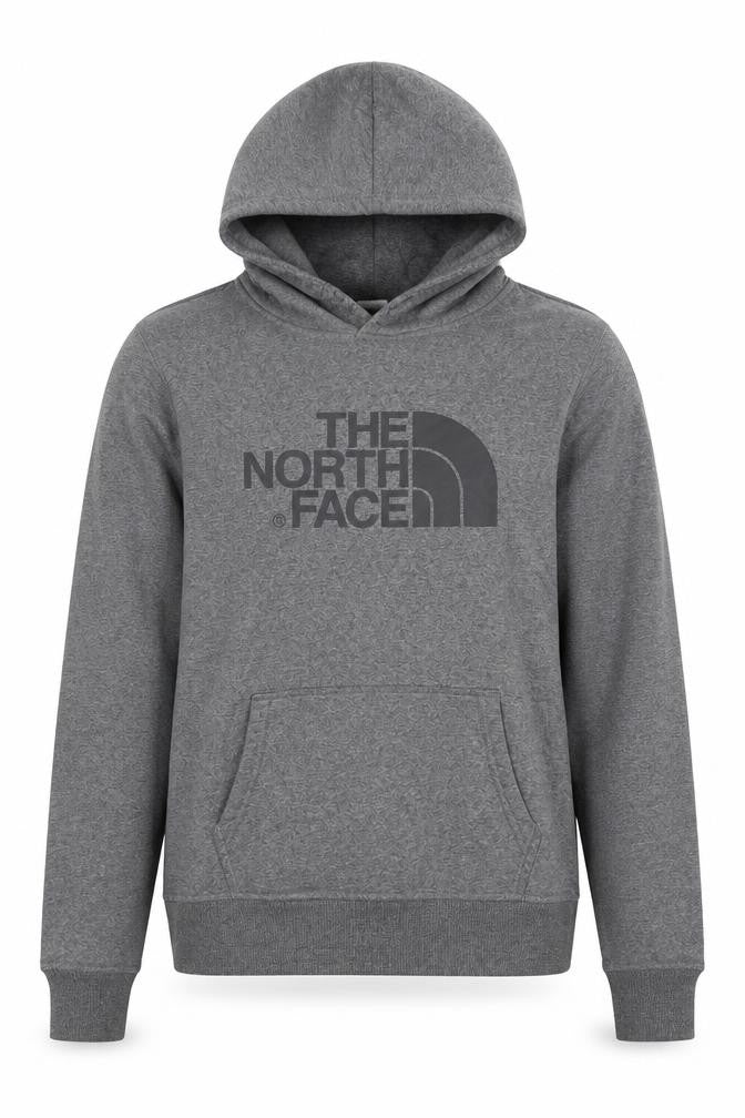 The North Face Boys Grey Pullover Hoodie XL Youth Cotton Blend