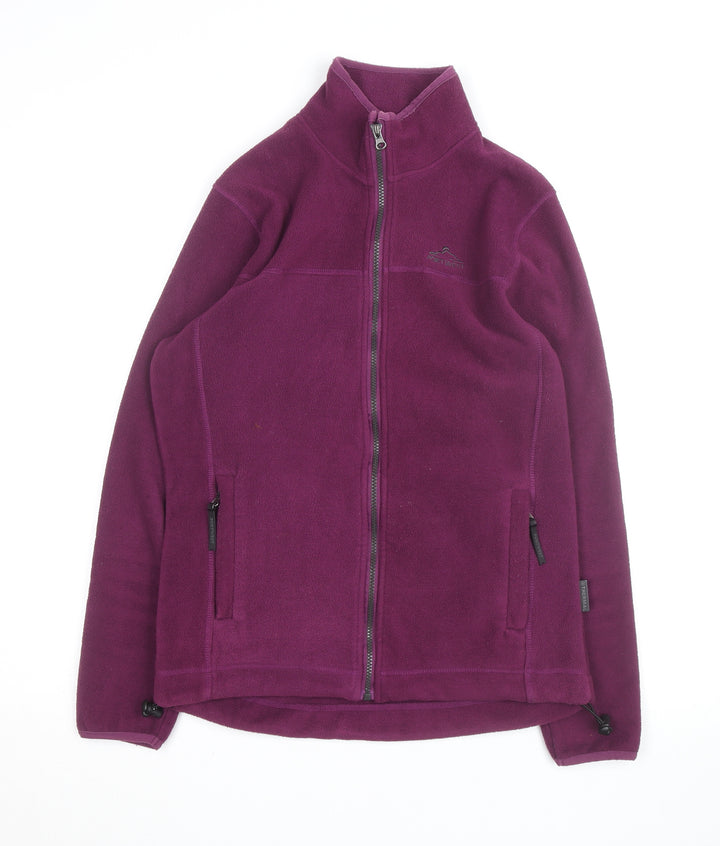 Portwest Womens Purple Fleece Jacket Size 14 Full Zip Lightweight Outdoor