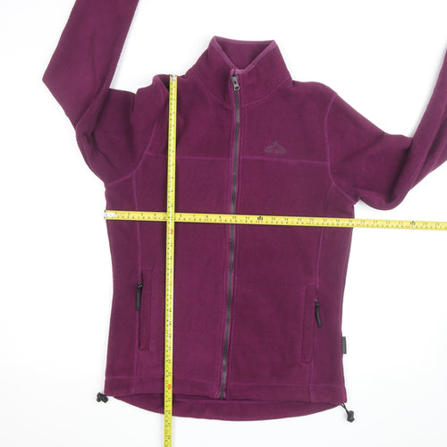 Portwest Womens Purple Fleece Jacket Size 14 Full Zip Lightweight Outdoor