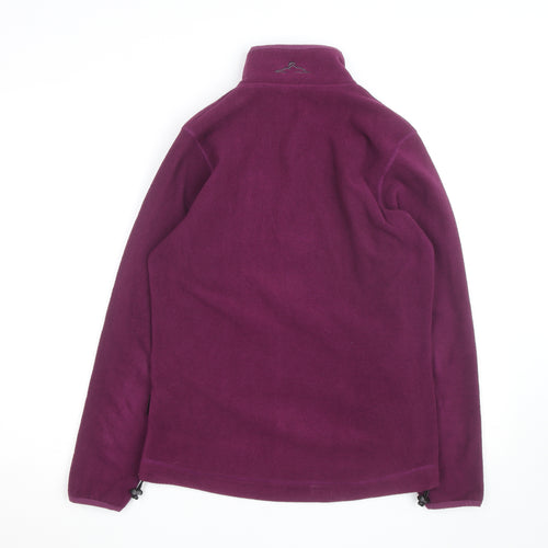 Portwest Womens Purple Fleece Jacket Size 14 Full Zip Lightweight Outdoor
