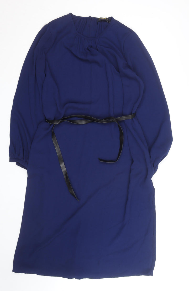Piombo Women’s Blue Knee Length Shift Dress Size 12