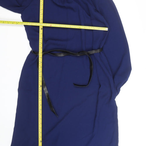 Piombo Women’s Blue Knee Length Shift Dress Size 12