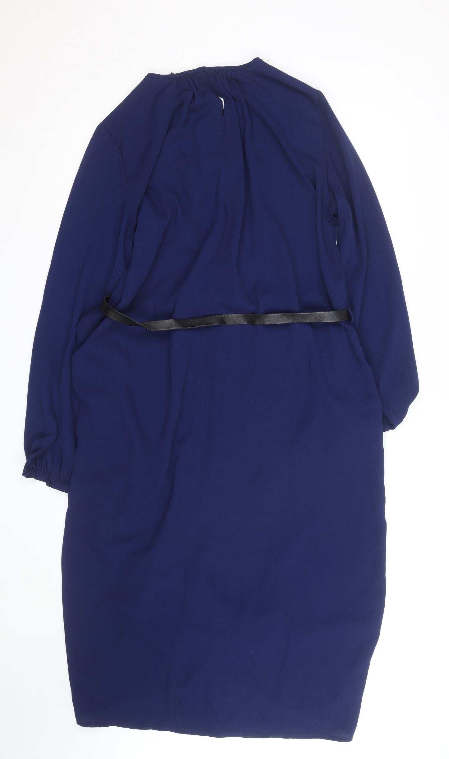 Piombo Women’s Blue Knee Length Shift Dress Size 12