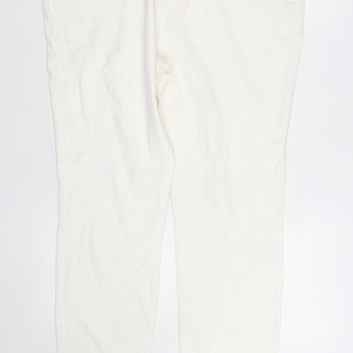 Avenue Women’s White Size 18 Straight Fit Stretch Jeans