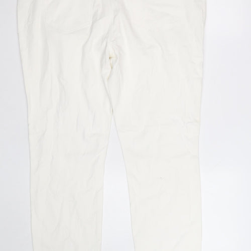 Avenue Women’s White Size 18 Straight Fit Stretch Jeans