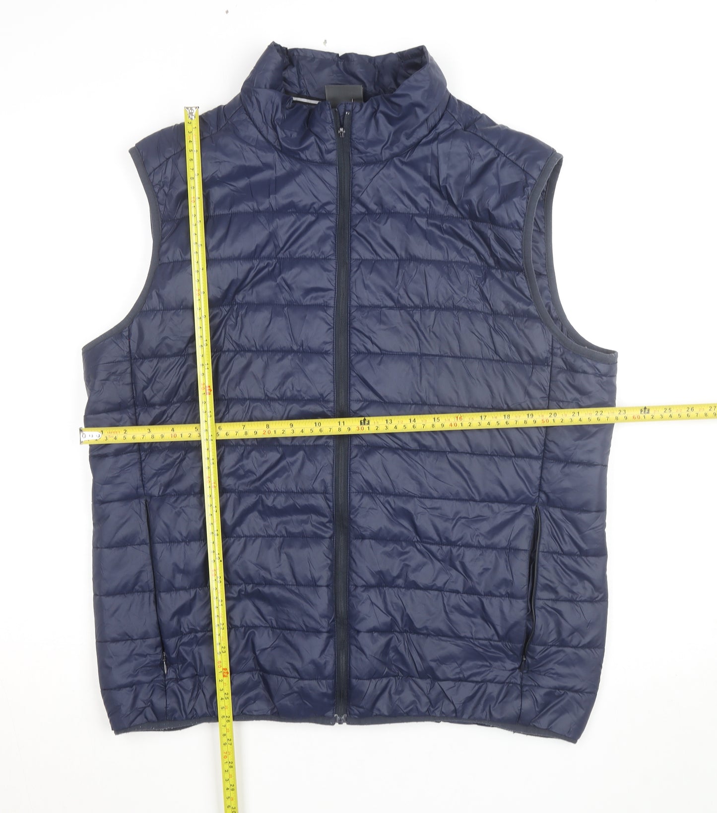 Jack Wolfskin Men Blue XL Quilted Lightweight Bodywarmer Gilet