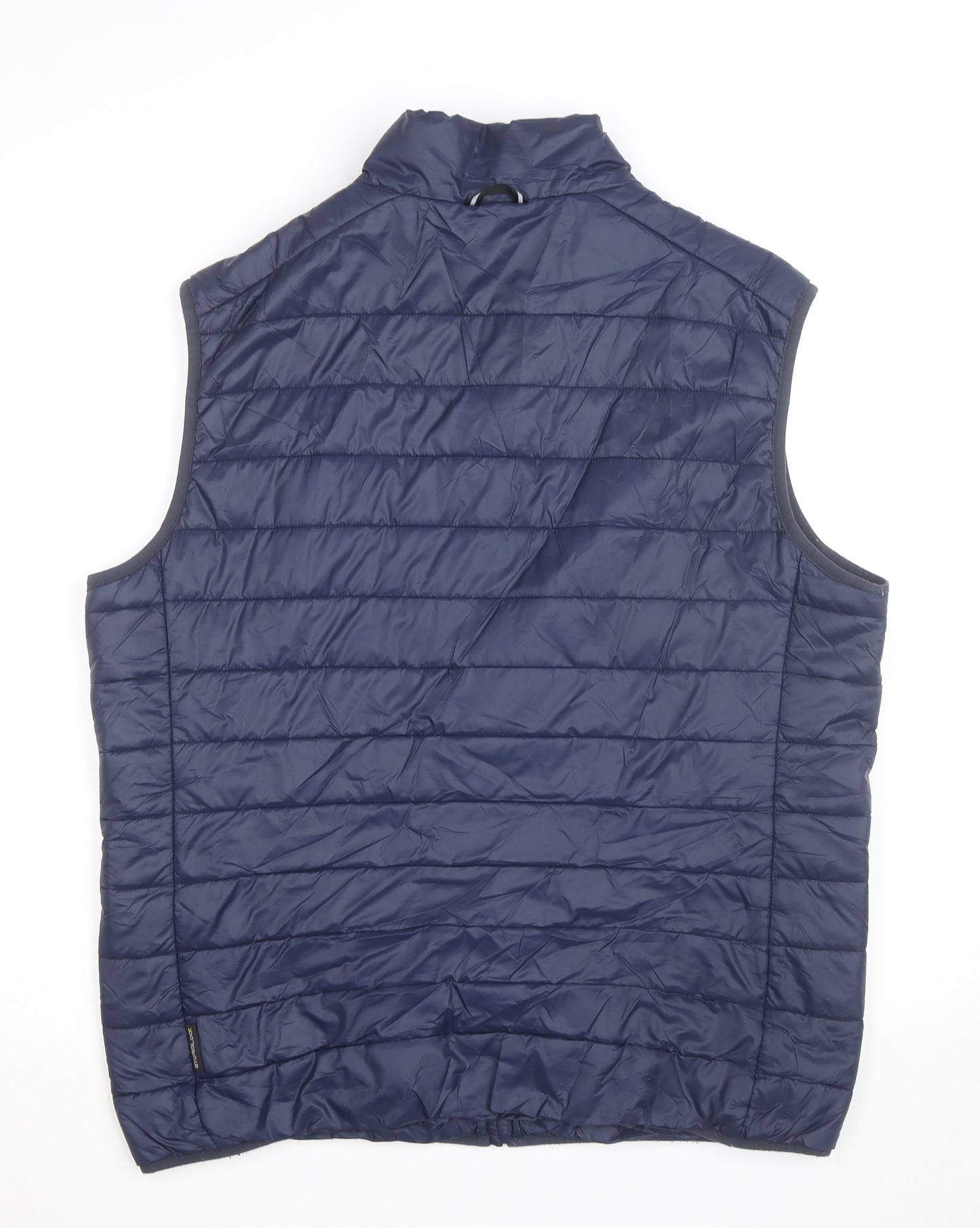 Jack Wolfskin Men Blue XL Quilted Lightweight Bodywarmer Gilet