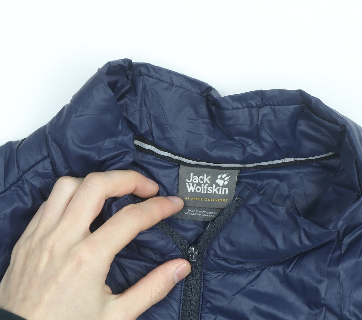 Jack Wolfskin Men Blue XL Quilted Lightweight Bodywarmer Gilet