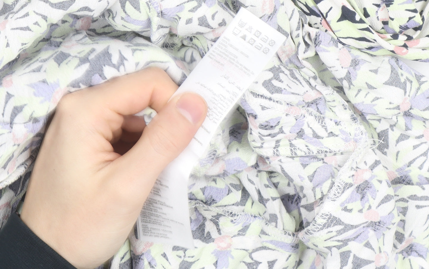 Mint Velvet Women's Multicoloured Floral Fit & Flare Dress Size 8