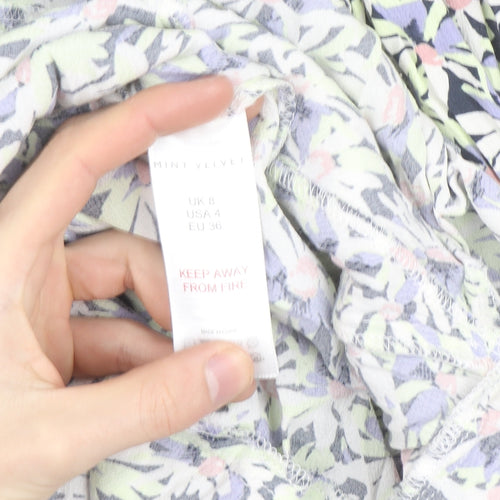 Mint Velvet Women's Multicoloured Floral Fit & Flare Dress Size 8