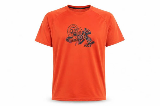 Dare 2b Men's Orange Short Sleeve Cycling T-Shirt XXL Quick Dry