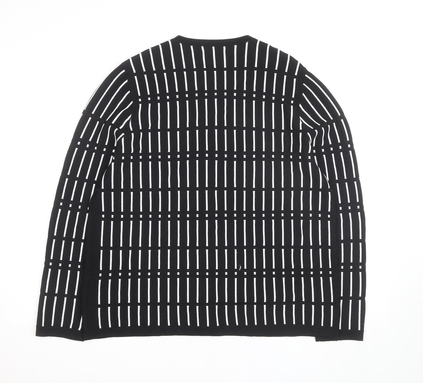 Brax Women's Black Check Knit Cardigan Size 16