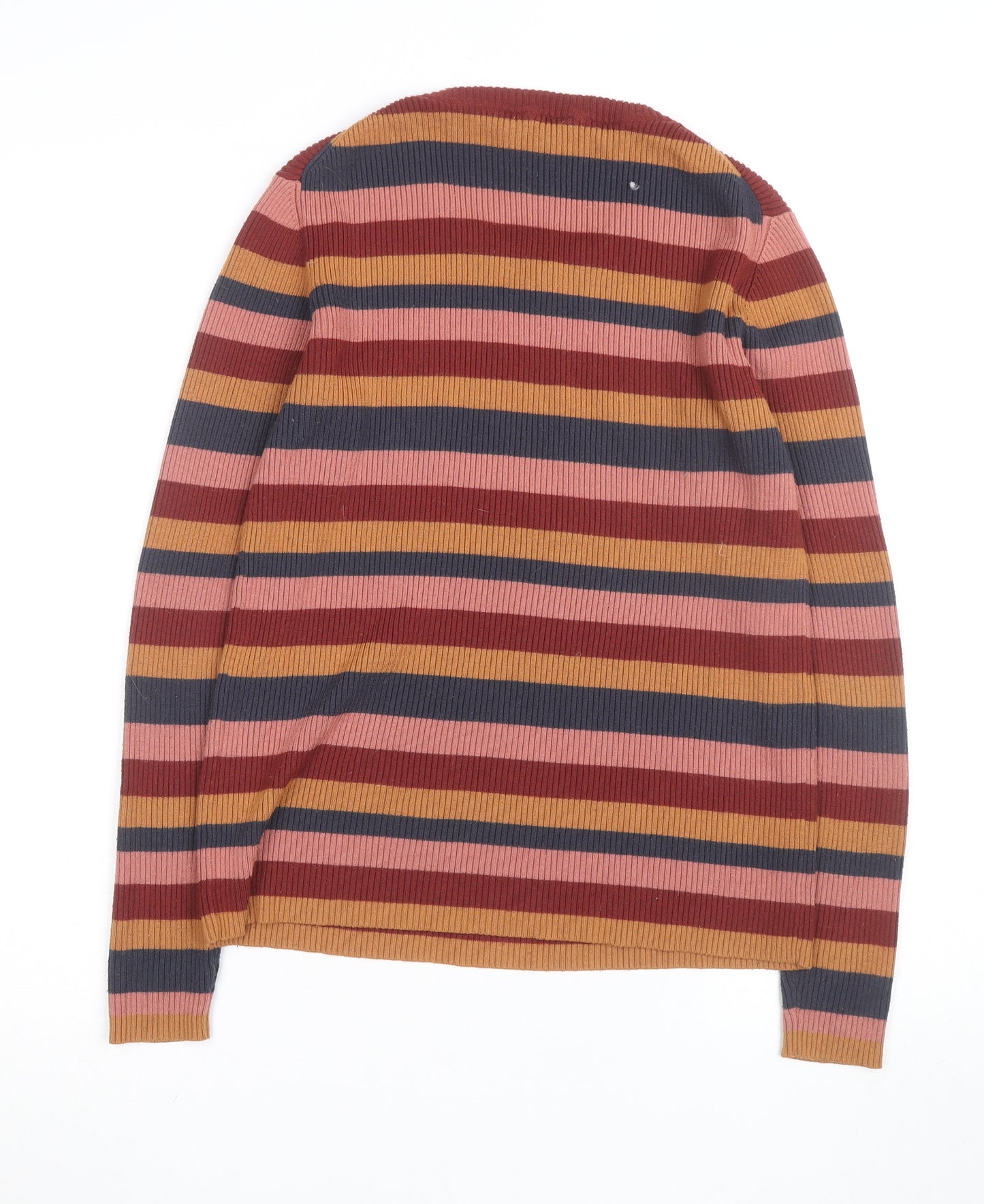 Wrangler Womens Multicoloured XS Striped Knit Pullover Jumper