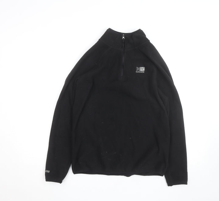 Karrimor Men's Black XS Fleece 1/2 Zip Activewear Jacket