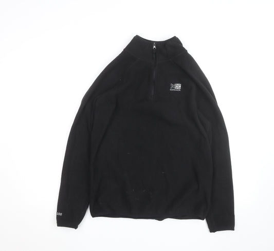 Karrimor Men's Black XS Fleece 1/2 Zip Activewear Jacket