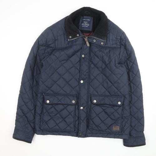 Dunnes Stores Men’s Blue Quilted Polyester Lined Jacket Size L