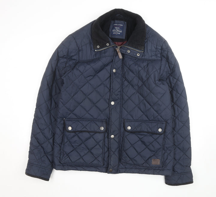 Dunnes Stores Men’s Blue Quilted Polyester Lined Jacket Size L