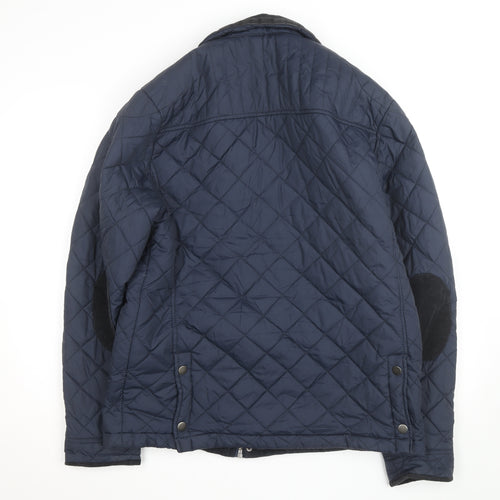 Dunnes Stores Men’s Blue Quilted Polyester Lined Jacket Size L