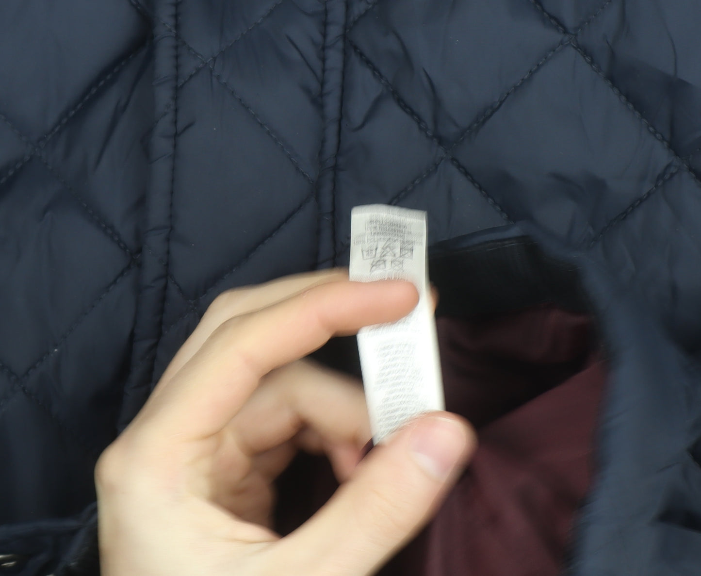 Dunnes Stores Men’s Blue Quilted Polyester Lined Jacket Size L