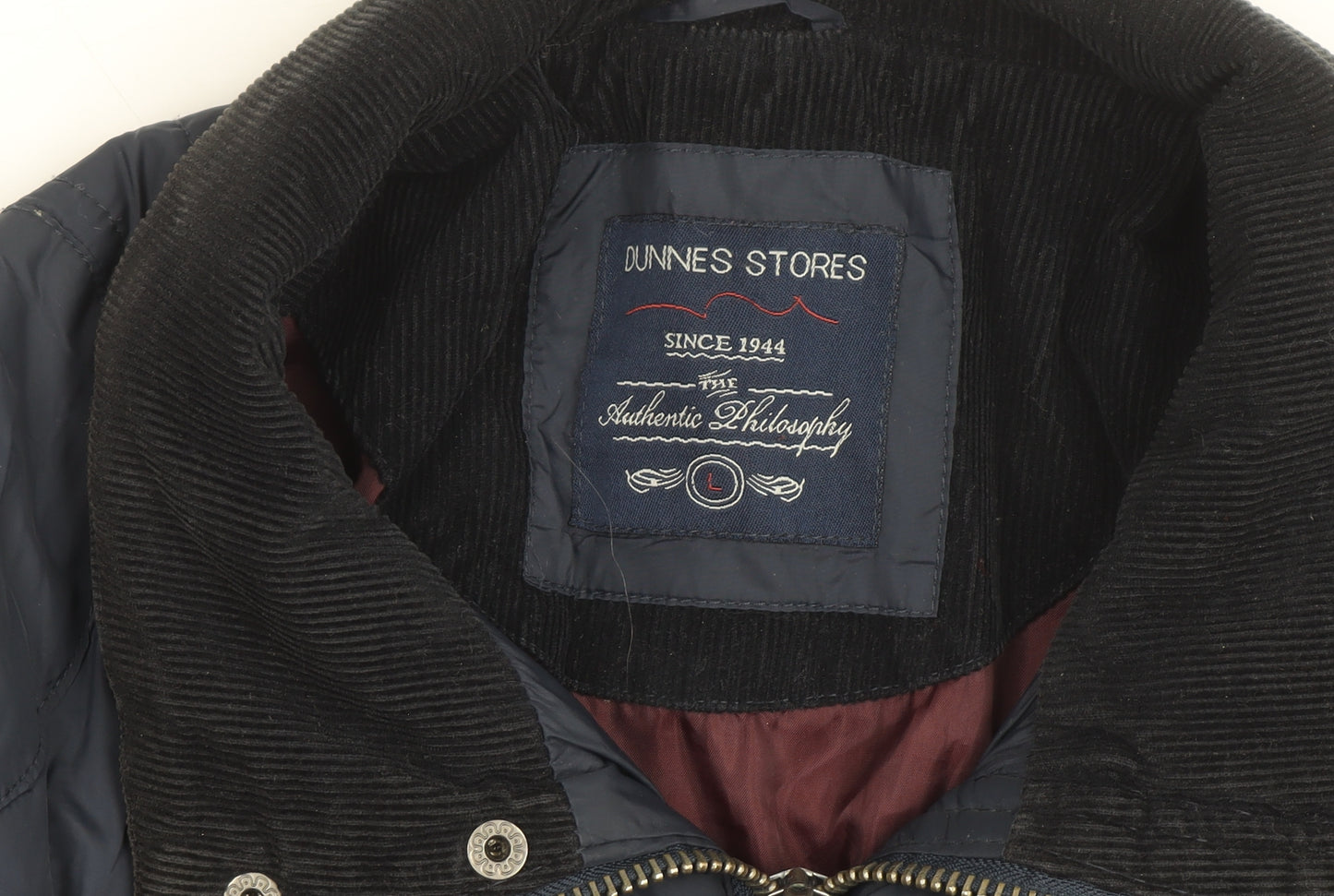 Dunnes Stores Men’s Blue Quilted Polyester Lined Jacket Size L