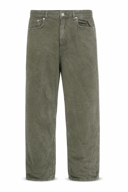 MNG Men's Green Straight Jeans Size S Regular Fit Denim