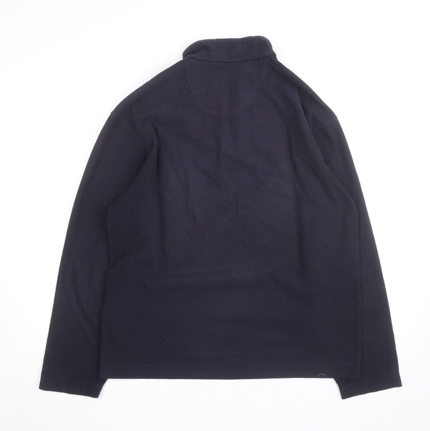 Marks and Spencer Men's Blue Fleece 1/2 Zip Pullover Jacket Size M