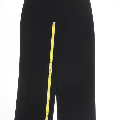 Basler Women's Black Wide-Leg Tailored Trousers Size 12
