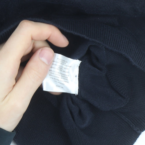 GANT Womens Black Short Sleeve Collared Polo Top Size XL
