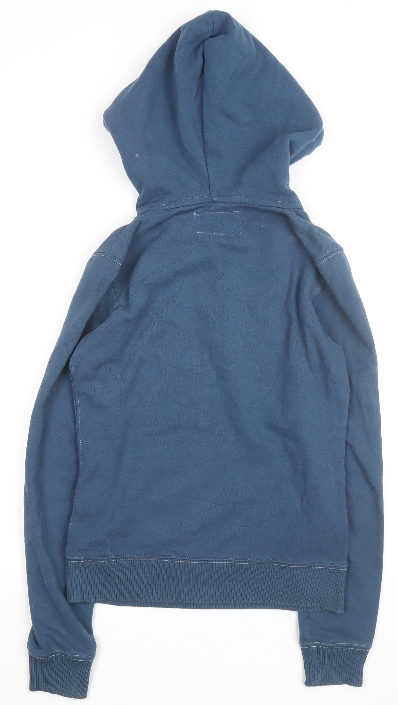 Aeropostale Men Blue Pullover Hoodie S Regular Logo Graphic