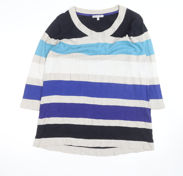 Marks and Spencer Per Una Women's Multicoloured Stripe Knit Top Size 16