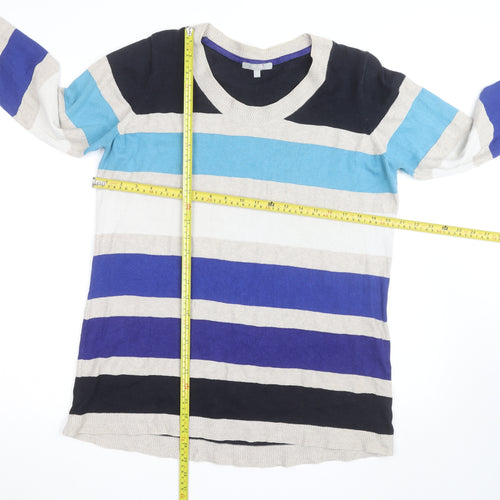 Marks and Spencer Per Una Women's Multicoloured Stripe Knit Top Size 16