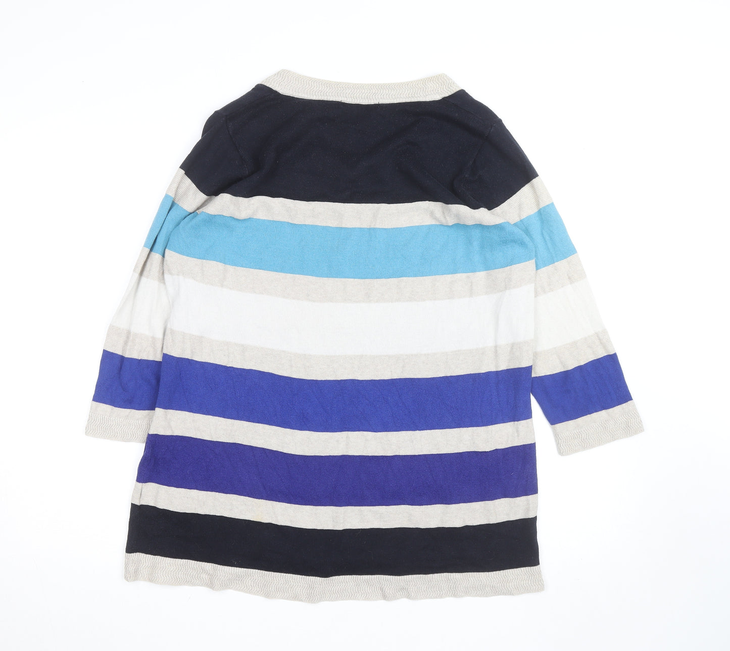 Marks and Spencer Per Una Women's Multicoloured Stripe Knit Top Size 16
