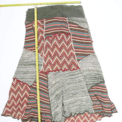 Marks and Spencer Per Una Women's Multicoloured A-Line Midi Skirt Size 16