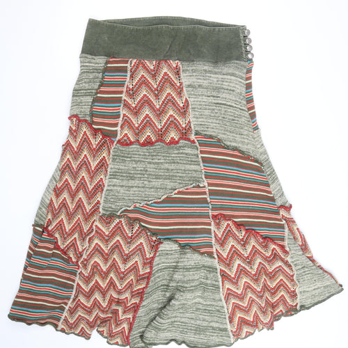 Marks and Spencer Per Una Women's Multicoloured A-Line Midi Skirt Size 16