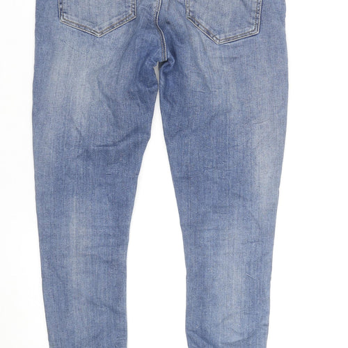River Island Women's Blue Skinny Distressed Jeans Size 16 Regular