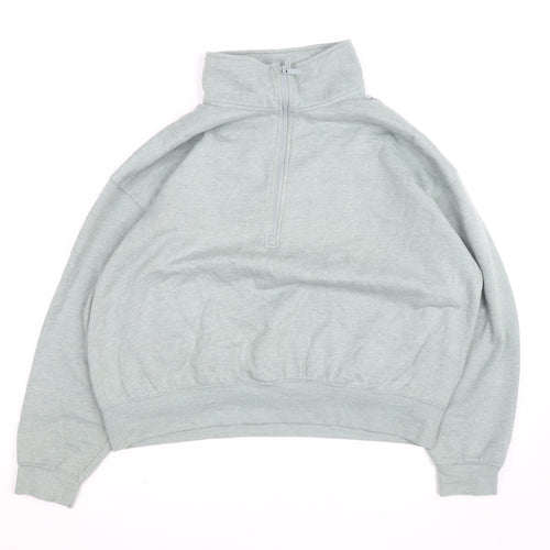 Dunnes Stores Women’s Grey 1/2 Zip Pullover Sweatshirt Size 16