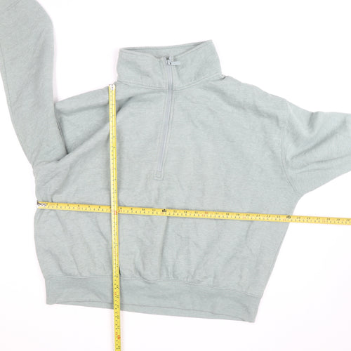Dunnes Stores Women’s Grey 1/2 Zip Pullover Sweatshirt Size 16