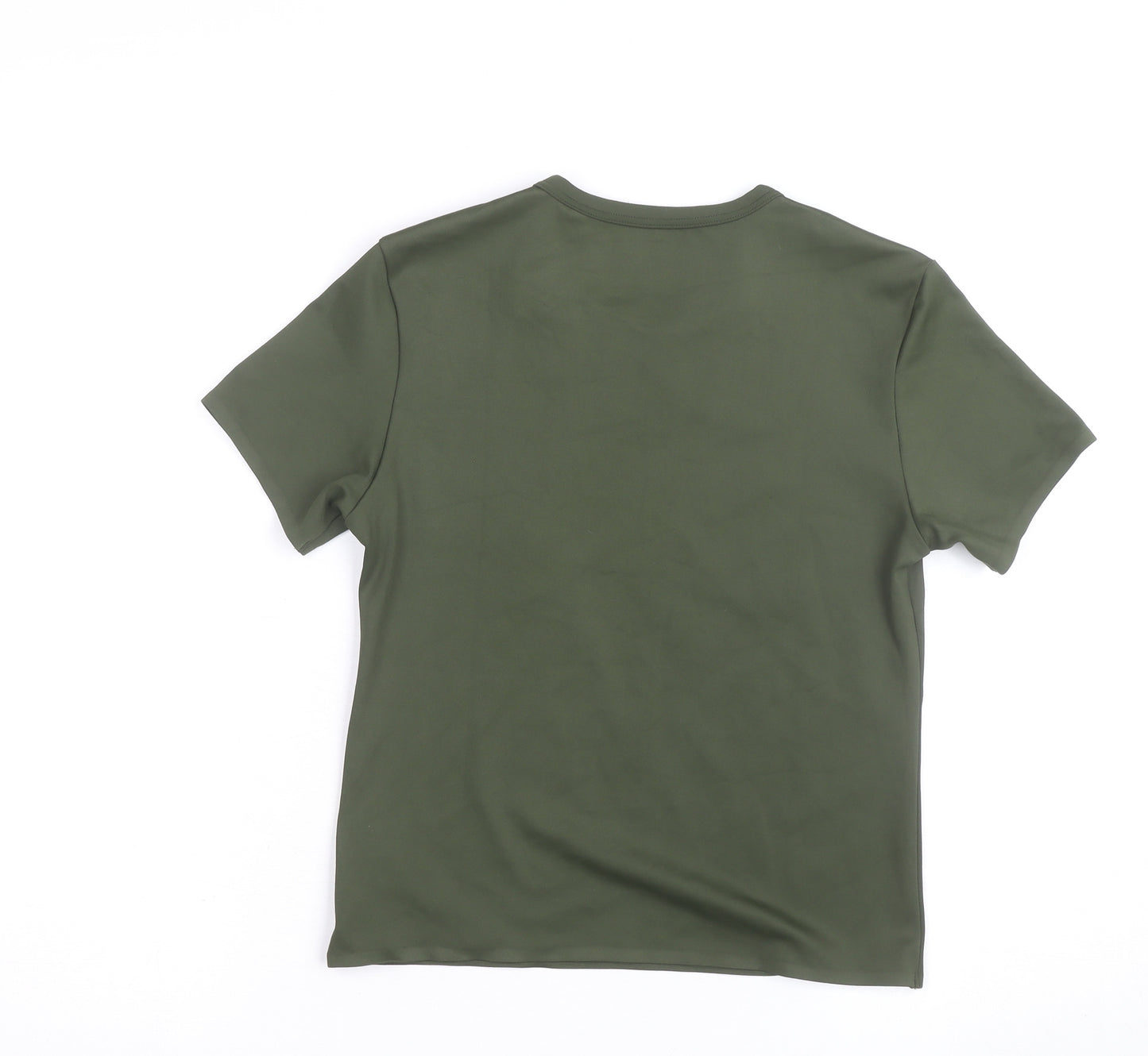 Uniqlo Men's Green Quick Dry Crew Neck Short Sleeve T-Shirt XS
