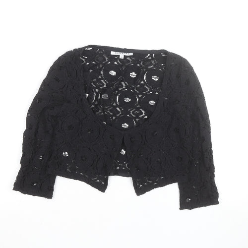 Marcelino Women Black Lace Cropped Blouse Size 12