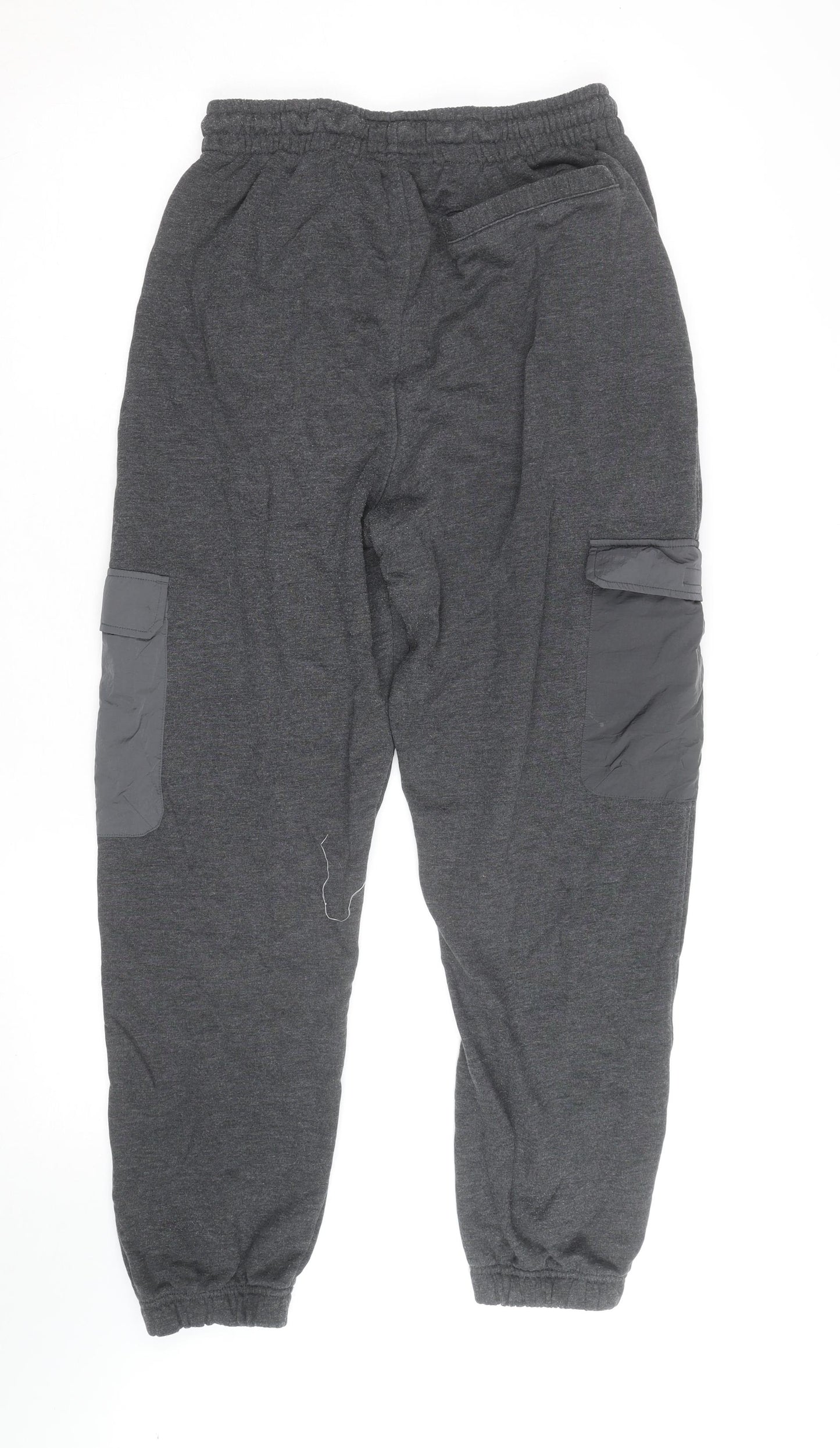 Firetrap Men's Grey Jogger Cargo Sweatpants M Elastic Waist Pockets