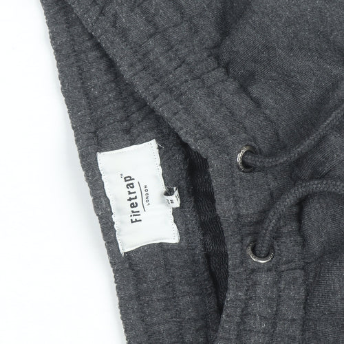 Firetrap Men's Grey Jogger Cargo Sweatpants M Elastic Waist Pockets