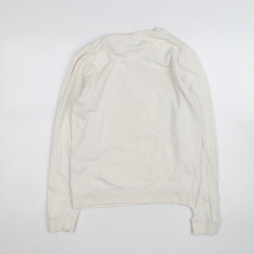 Lyle & Scott Teens White Logo Sweatshirt 14 Slim Pullover