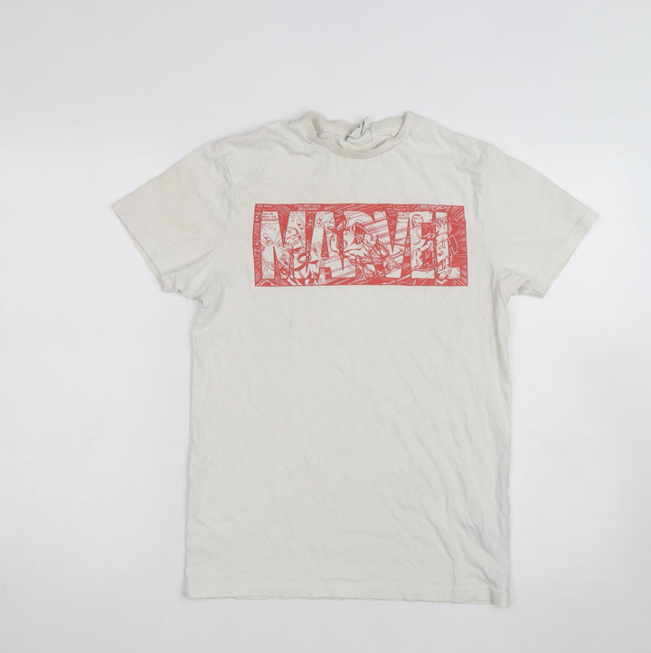Marvel White XS Women's Short Sleeve Crew Neck T-Shirt